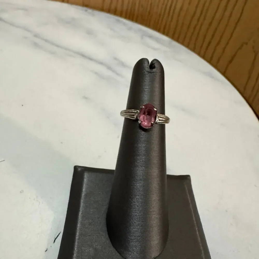 Sterling silver ring size tourmaline 4